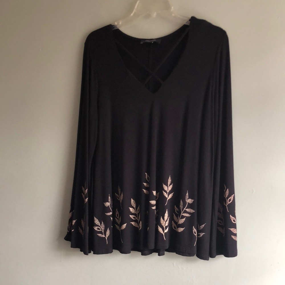 Karen Kane Blouse with Print